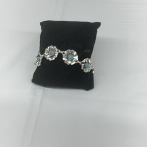 Bracelet Daisy Silver Turquoise‎ Costume Fairy Whimsy